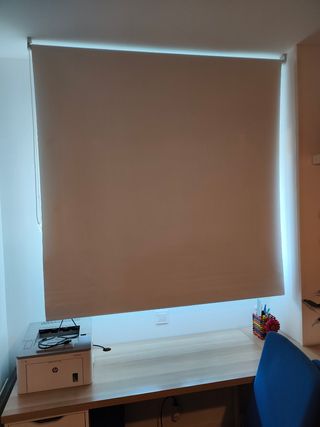 Estor enrollable blanco opaco 150x180