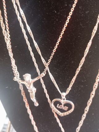 Vendo 4 Cadenas Plata Ley 2 son de 60ctm.y 2 de 40