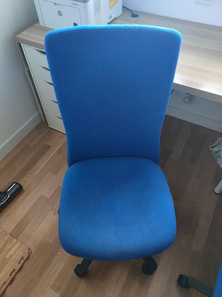 Silla de despacho azul