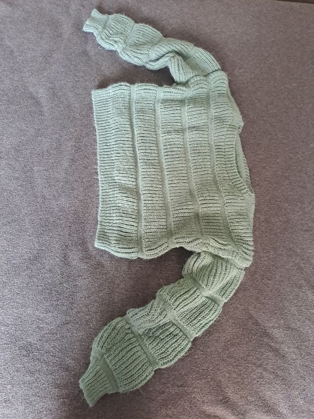 Jersey lana verde talla S