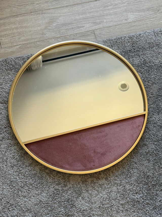 Espejo Redondo Maison du Monde Terciopelo Dorado