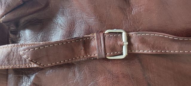 Bolso de cuero piel original marrón