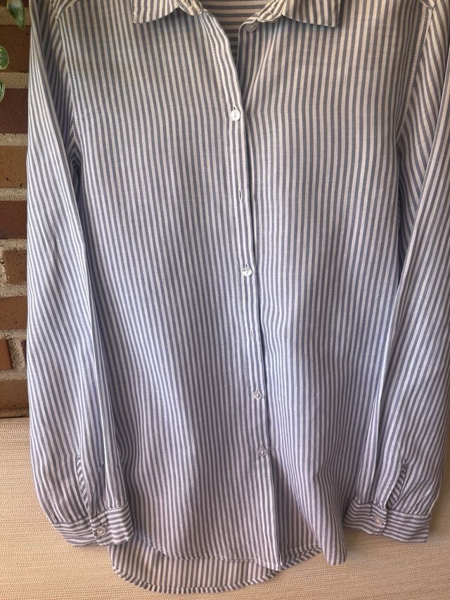 Camisa H&M Rayas Azul