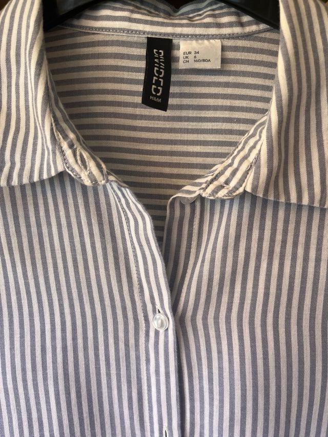 Camisa H&M Rayas Azul