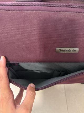 Maleta Samsonite Morada Ruedas Negocios