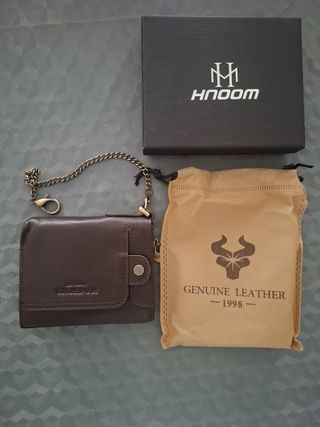 Cartera de piel Humerpaul marrón 
