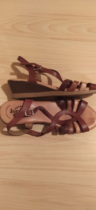 Sandalias Jordana Piel Marrón