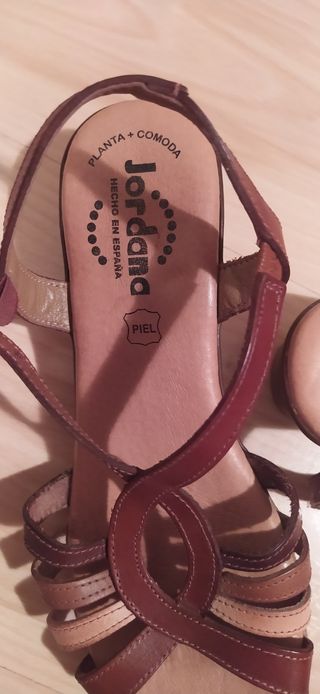 Sandalias Jordana Piel Marrón