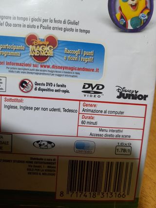 DVD DISNEY JUNIOR CARTONI ANIMATI