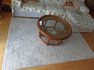 Alfombra gris moderna grande