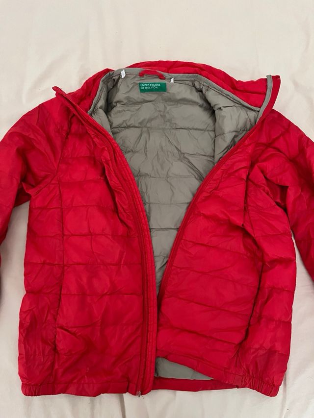 Plumífero infantil rojo