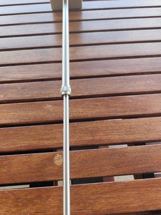 Lámpara techo plateada hay dos unidades dos tamaño