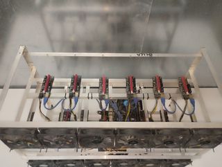 Rig de Minería Estructura 12 gpu