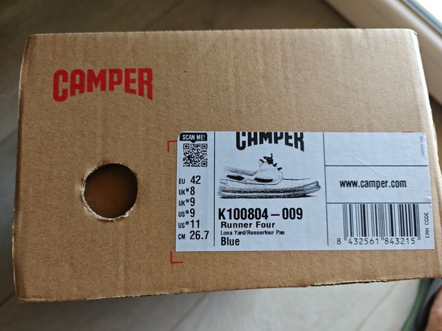 Scarpe Camper Runner Four Blu Taglia 42