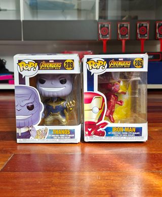 Funko Pop! Avengers Thanos 289 y Iron Man 285