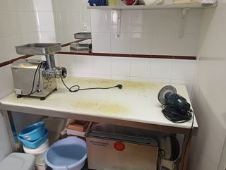 Mesa de trabajo para carnicería