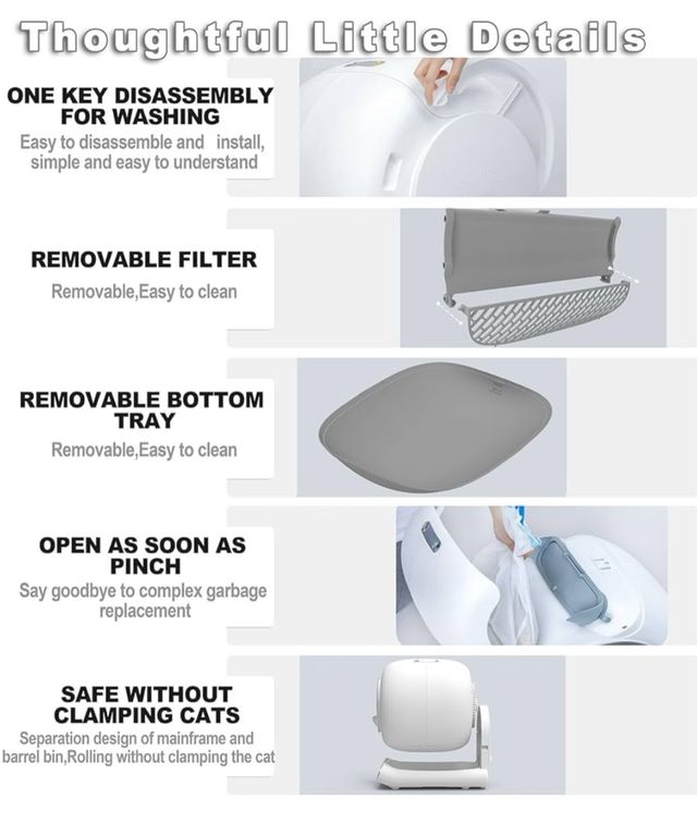 Arenero automático para gatos