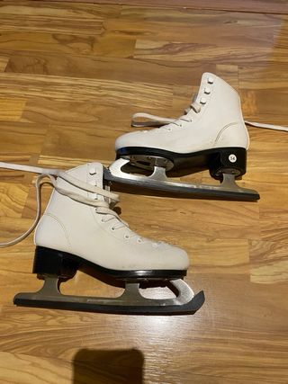 Patines sobre hielo niños talla 33-34 marca Oxelo