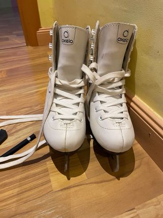 Patines sobre hielo niños talla 33-34 marca Oxelo
