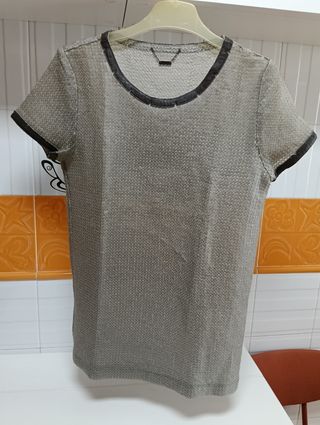Camiseta Custo Barcelona Lentejuelas Plata