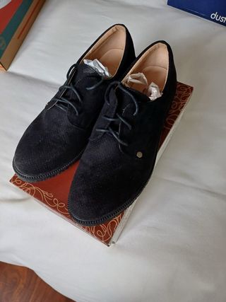 Zapatos Oxford mujer con cordones talla 41