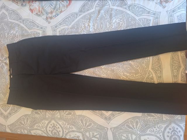 Pantalón Mango Talla 34 Negro