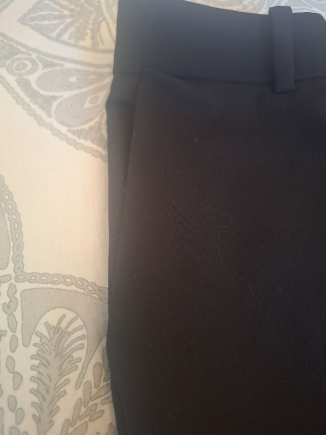 Pantalón Mango Talla 34 Negro