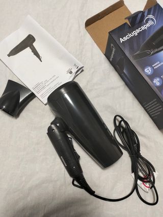 Asciugacapelli Pieghevole Nero