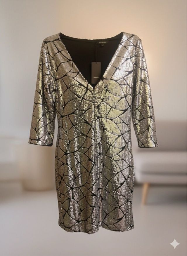 Vestido fiesta lentejuelas El Corte Inglés