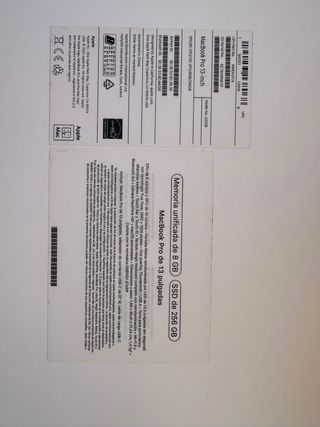MacBook Pro 13 Dic 2022 256gb NO ENCIENDE