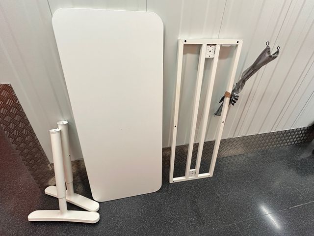 Mesa Escritorio Ajustable Blanca Ikea Bekant