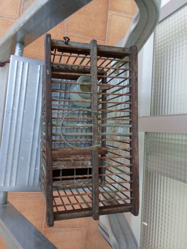 Jaula antigua para pájaros