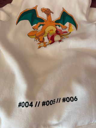 Sudadera Charizard HyM Pokemon Edición Limitada