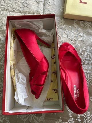 Zapatos Marypaz Rojos Talla 38