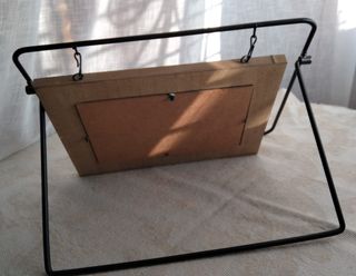 Cornice portafoto legno e metallo 14,5x19,5