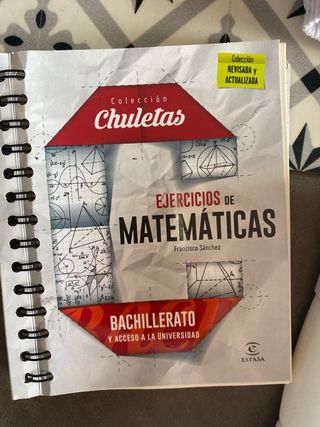 Libro ejercicio matematicas Bachillerato
