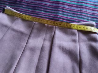 Minigonna a pantalone effetto pelle scamosciata