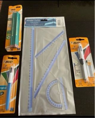 Lote material escolar BIC