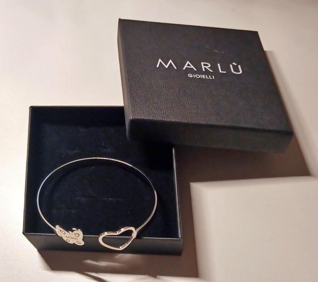 Bracciale Marlù Argento Farfalla Cuore