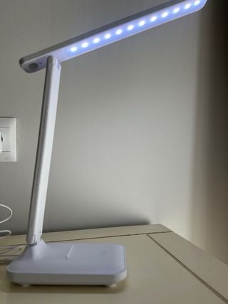 Lámpara LED Diseño Soporte Móvil Blanca