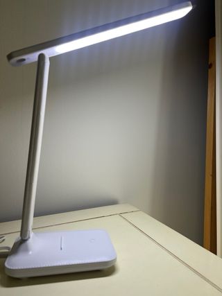 Lámpara LED Diseño Soporte Móvil Blanca
