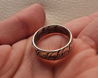 Anillo El Señor de los Anillos Plata de ley