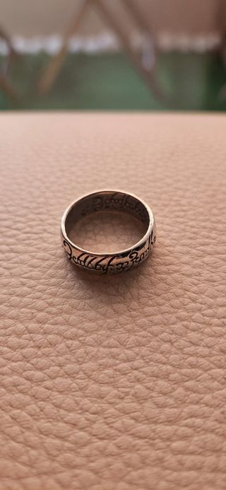 Anillo El Señor de los Anillos Plata de ley