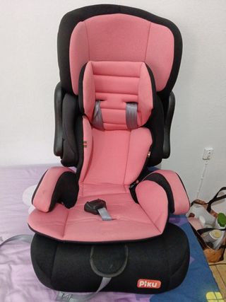 Silla de coche Piku rosa