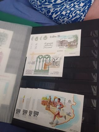 Bloque de sellos Patrimonio Nacional.Sellos españa