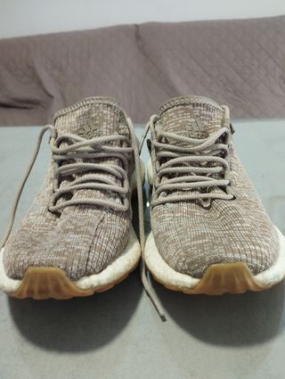 Zapatillas Adidas Pure Boost Beige/Marrón