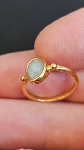 Anillo Plata  Piedra Ovalada