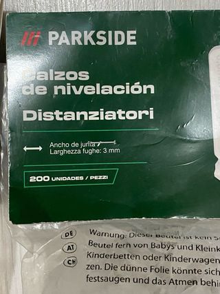 Tenaza de Montaje Parkside, 1200 calzos nivelacion