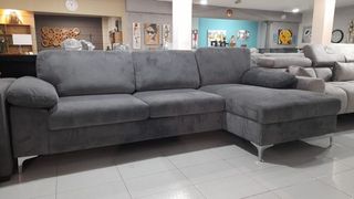 SUPER OFERTA SOFA CHESLONG GRIS