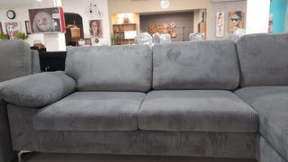 SUPER OFERTA SOFA CHESLONG GRIS